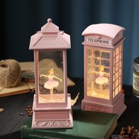 Rotating Ballet Snowflake Music Box Music Box Crystal Ball Dancing Birthday Gift Ornaments