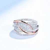 Cross Border Source European American Rings Fashion Trend Diamond Studded Zircon Jewelry Hand Accessories