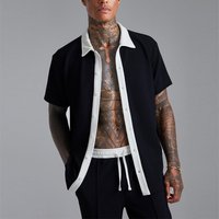 Clothing 2024 supply casual sports suit short sleeved shirt cardigan shorts clothing wholesale
