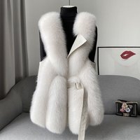 Clothing Fur Vest Style Stylish Winter Outer Wear Thickened Fox Fur Vest Jacket Fashionable Style
