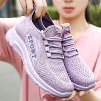 Women's spring new foreign trade women's shoes single shoes polyurethane flying woven casual sports women's shoes
