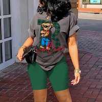 clothing set shorts T shirt two piece set