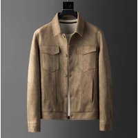 Clothing Jacket autumn winter slim lapel casual business light luxury suede jacket tops trendy style