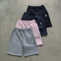 Streetwear Elastic Shorts & Breathable Polyester Blend Embroidered Logo Summer Casual Loose Fit Shorts