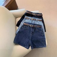 Plus Distressed Denim Shorts – High Waisted Vintage Washed Denim Hot Pants – S M L XL 2XL