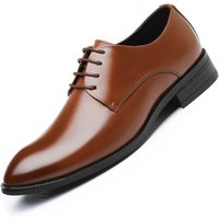 Overseas Four Seasons Daily Pointed Lace Single Formal Business Leather Large Men's Shoes