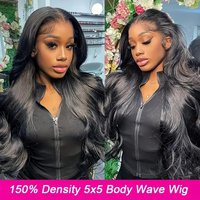 Front Lace Wig Center Parted Long Wavy Fluffy Full Head Synthetic Hair Extension