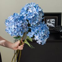 Hand Feel Artificial Flowers Art Home Decoration Arrangement Artificial Flowers Artificial Flowers Decoration High End Sense Lifelike Hydrangea