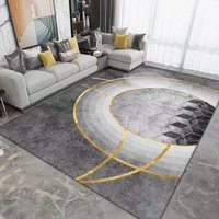 Home Textile Ins Style Light Luxury Living Room Coffee Table Mat Bedroom Can Be Cut Machine Washed Household Large Area Crystal Velvet Carpet