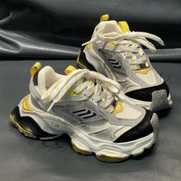 2023 Autumn/Winter New Thick Soled Paris Cargo Dad Liu Haoran Same Style Walking Show Elevated Sports Women’s Shoes