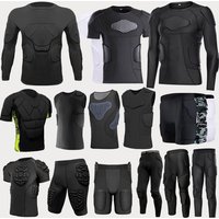 Professional Impact Resistant Football Goalkeeper Jersey & Sport Protective Gear – Long Sleeve Compression Shirt Honeycomb EVA Padding
