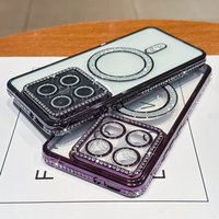 Glitter Rhinestone Magnetic Case For Xiaomi 14T Redmi Note 14 Pro + Plus Bling Dia Wireless Charge Cover