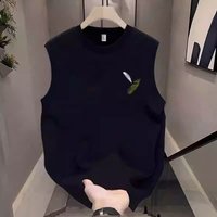 Clothing Trend Sleeveless Short Sleeve Popular Casual Simple Versatile Printed Vest Waistcoat