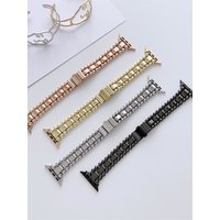Stainless Steel Jewelry Watchband Strap For iwatch Ultra 2 Se 9/8/7/6/5 Fashion Bracelet Watch Strap 42/44/45/49mm 38/40/41mm