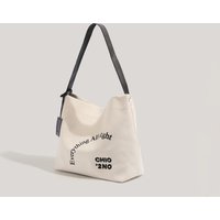2025 New Large-capacity Women’s Canvas Art Casual Handheld Shoulders Multifunctional Fashion Commuter Bag
