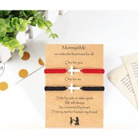 Popular Personalized Simple and fashionable rope hand woven bracelet, stainless steel cross bracelet,Gifts from family, friends