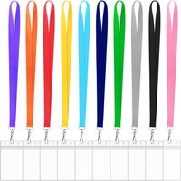 Color polyester eight-character buckle lanyard certificate lanyard PVC card certificate lanyard