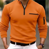 Man's clothing POLO shirt Arm zip men's sports polo shirt