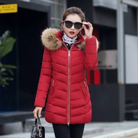 Winter Hooded Parka Detachable Faux Fur Trim – Slim Fit Long Coat – Elegant & Warm