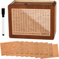 Unisex Bank Ornaments Money Box with Counter Counting Savings Box