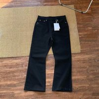 Straight Bootcut Jeans High Street Vintage Clean Fit Slim Stretch Denim Pants
