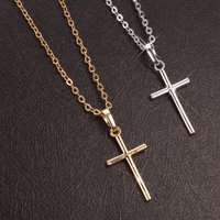 Cross pendant necklace clavicle chain vintage necklace long pendant necklace men's foreign trade chain necklace wholesale