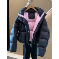 Women's High-End Stylish Black Short Cotton Padded Jacket Korean Style Fashionable Thick Puffer for Autumn Winter 2026