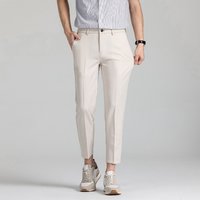 Clothing Four Seasons Nine Points Trousers Elastic Waist Comfortable All match Casual Pants Southeast Asia Fashion Simple Pants