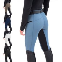 Clothing Fashionable Equestrian Pants Slim Fit Elastic Spliced Riding Pants Casual Small Foot Pants