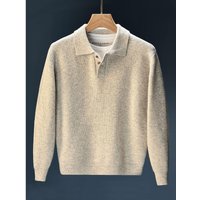 Pure Gxg.jeans Clothing Floral Yarn Simple Polo Collar Sweater Knitwear 25 Spring Arrival