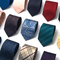 Men's Ties & Handkerchiefs fashion hot selling 8CM tie casual business versatile polyester silk tie manufacturer