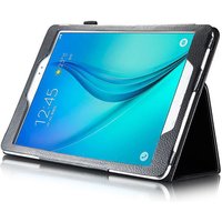 For Samsung Tab A 9.7 Flat Protective Cover T550/T555C Leather Cover Litchi Pattern Two-fold Bracket P550