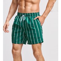 Mans clothing Swim shorts anti embarrassment square Angle plus quarter pants hot spring beach pants striped shorts