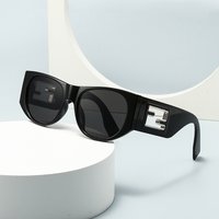 Cross border foreign trade modern retro generous frame metal accessories sunglasses INS wind street photography sunglasses 9217