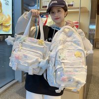 2025 Elementary Grades 3 6 Middle Students High School Backpack College Style Double Shoulder Bag