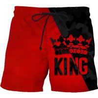 Clothing Spot cross border foreign trade summer loose casual shorts fashionable KING printing