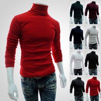  High Neck Slim Fit T Shirt Long Sleeve Thermal Base Layer Soft Brushed Polyester Solid Casual Top All Seasons
