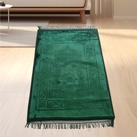 Premium Thick Prayer Mat – Soft Plain & Printed Design Worship Home & Mosque 