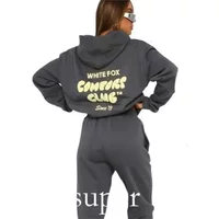 Designer Foxs Two Pieces Short Sets Sweatsuit Female Hoodies Hoody Pants Sweatshirt Loose T Shirt Sport