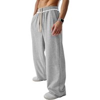 Summer Solid Sports Fashion Casual Pants Trendy Outdoor Fitness Straight Leg Versatile Cool