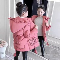 Mother & Kids Girls' Winter Coat With Hood – Warm Long Padded Jacket For Toddlers & Kids (3-8 Years), Soft Polyester Shell, Lightweight & Stylish