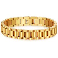 Stainless steel watchband high end men and women fashion retro versatile non fading bracelet jewelry