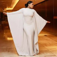 Clothing Autumn Temperament Trend Show Style Party Bat Version Comfortable Dress