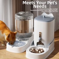 Automatic Pet Water And Food Dispenser For Cats And Dogs Large Capacity Pet Supplies