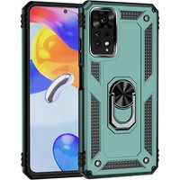 Anti Shock Armor Case For Xiaomi Redmi Note 11 10 9 8 Pro 7 10S 11S 9C 9A ShockProof Magnet Ring Stand Shell Case Cover
