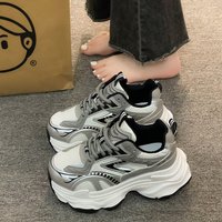 Street blasting dad shoes 2024 spring new thick soled small casual sports shoes for women ns trendy all match niche