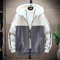 Clothing Lambskin Jacket Autumn Winter Clothes Plus Velvet Thick Warm Hooded Jacket Brand Granular Fleece Jacket