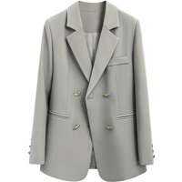 Coat Long Sleeve Blazers Elegant Solid
