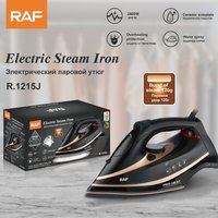 3000W Professional Steam Iron Ceramic Soleplate Anti Drip Self Cleaning Hotel & Home EU UK Standard