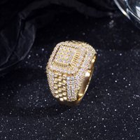 New Accessories Style HipHop Men’s Trendy Brand Full Street Dance Diamond Ring Hot